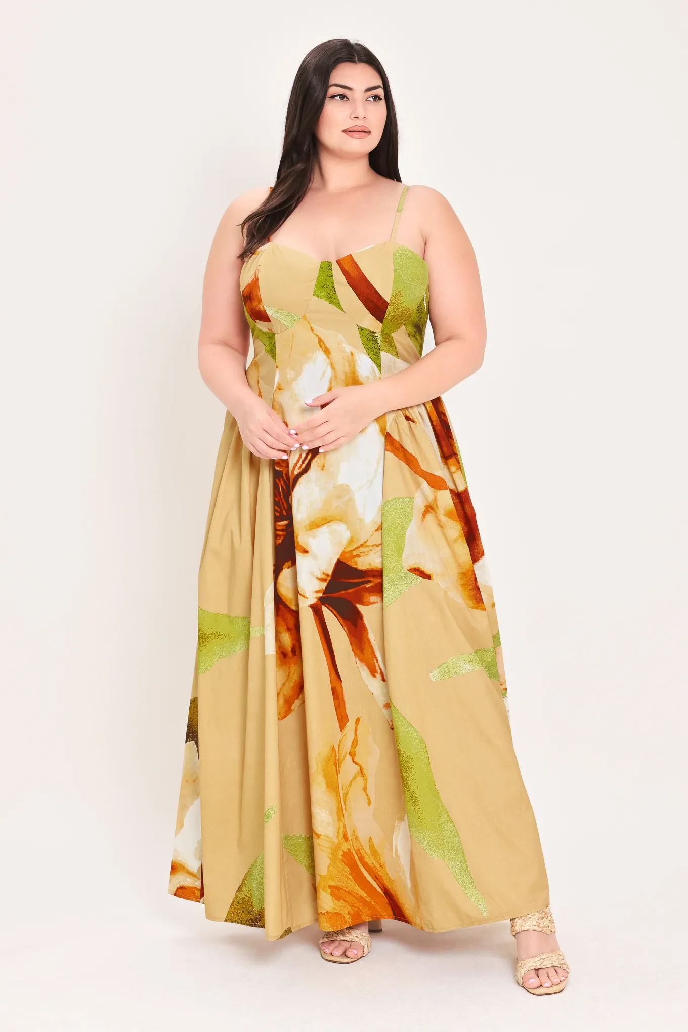 plus size flowy maxi dress - Festi Embroidered Midi Dresses CURVE MAXI DRESSES | PLUS